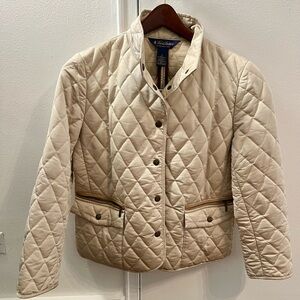 Brooks Brothers Quilted Jacket Cream
